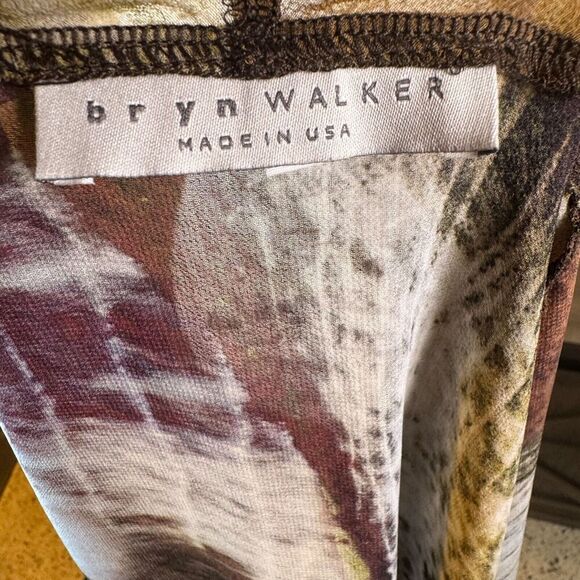 Brynn Walker Abstract Open Front Sheer Cardigan/Cover up Size M Boho Casual - Picture 5 of 8